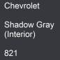 Preview: Chevrolet, Shadow Gray (Interior), 821.